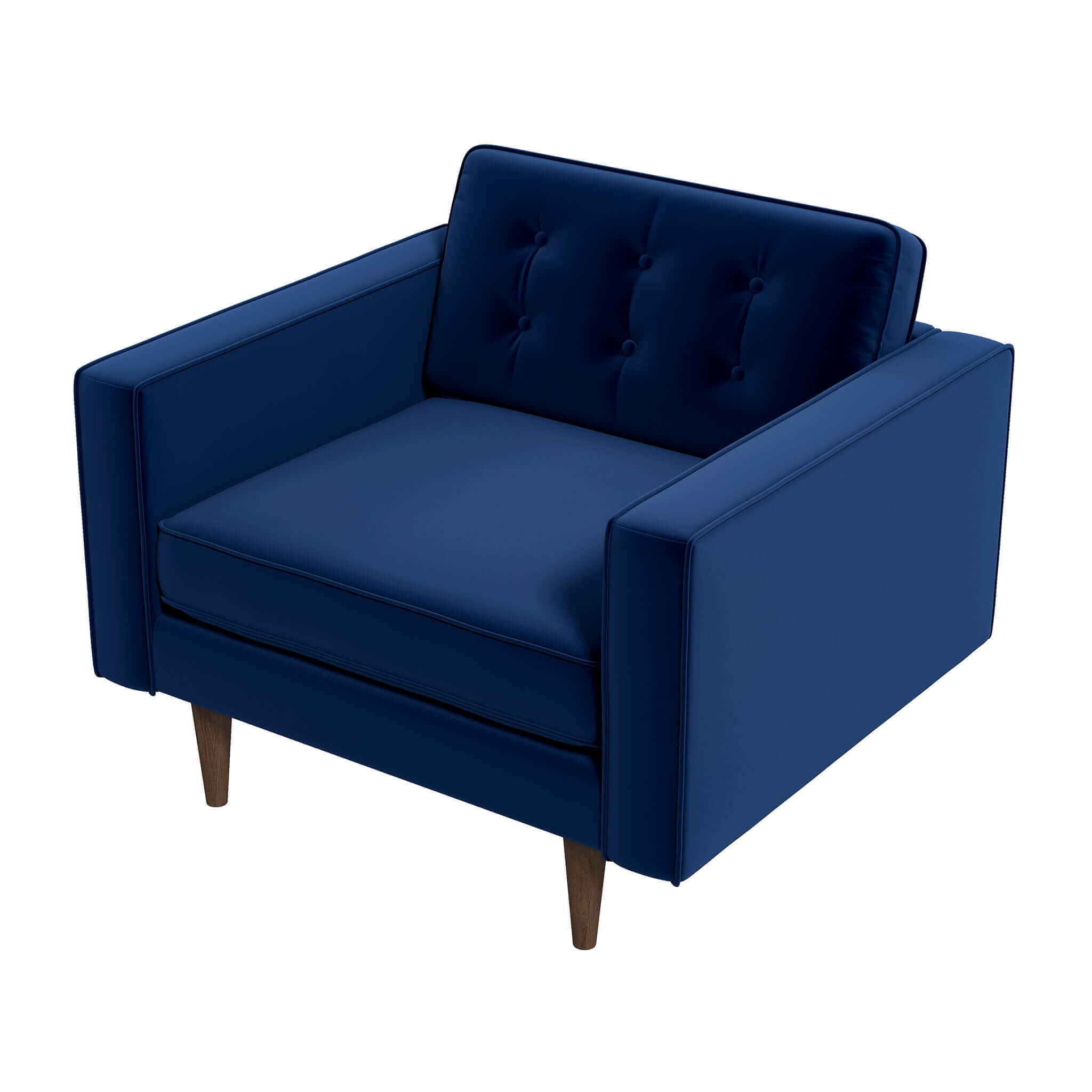 Casey Blue Velvet Lounge Chair