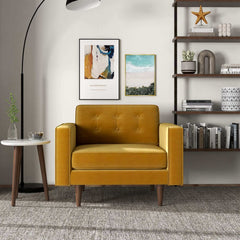 Casey Gold Velvet Lounge Chair