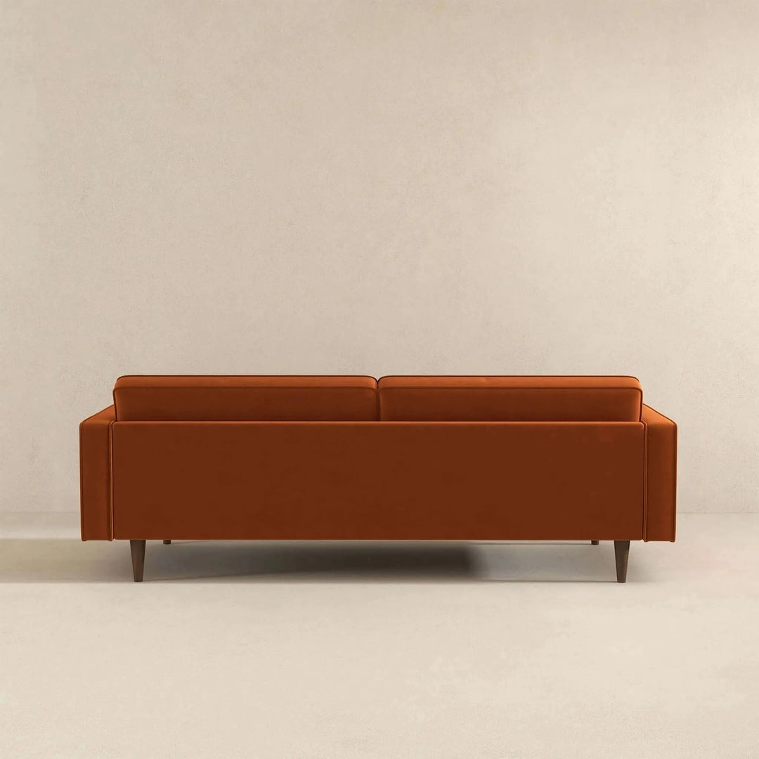 Casey Mid Century Modern Burnt Sofa