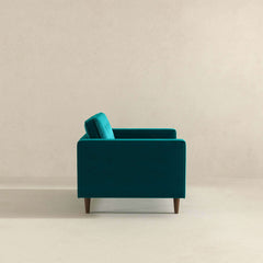 Casey Teal Velvet Lounge Chair