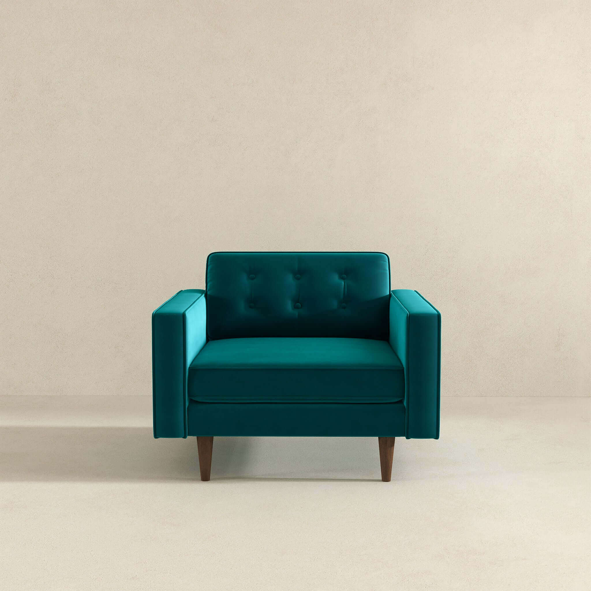 Casey Teal Velvet Lounge Chair