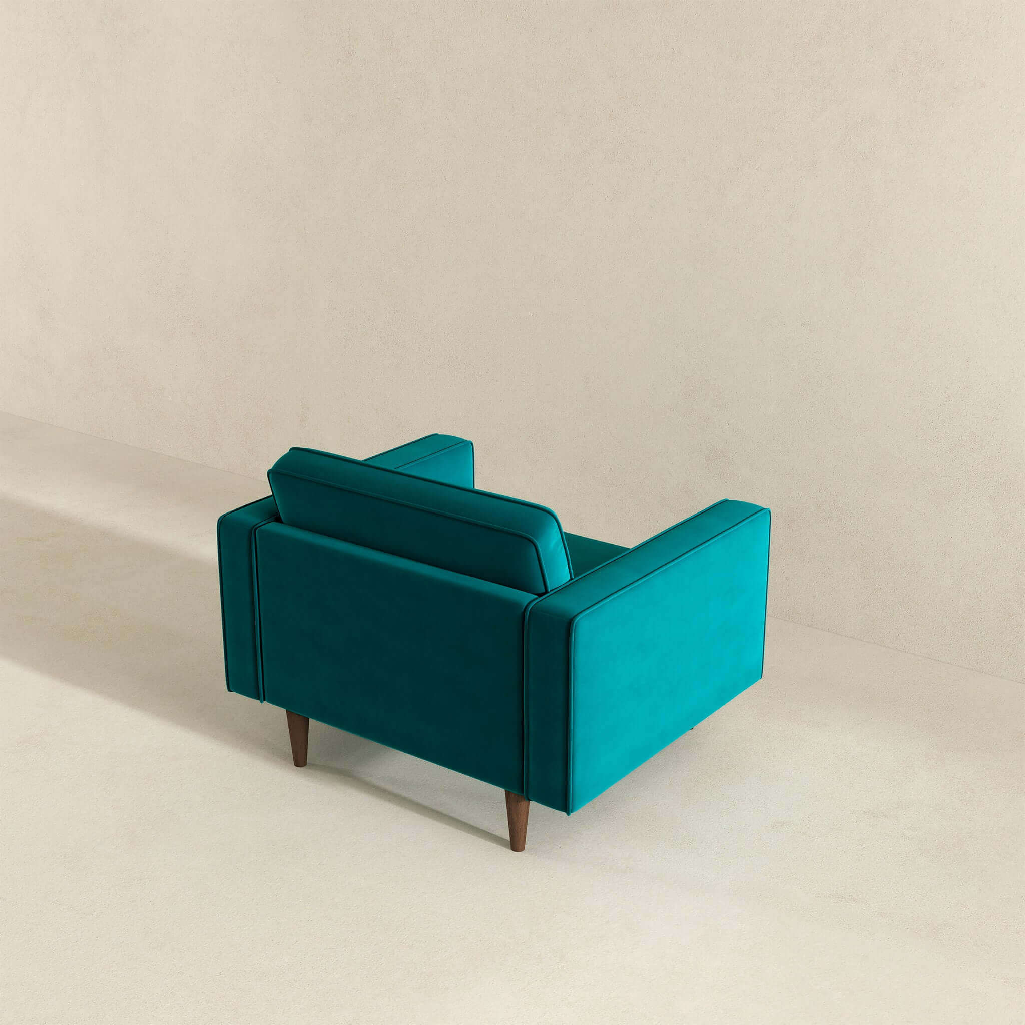 Casey Teal Velvet Lounge Chair