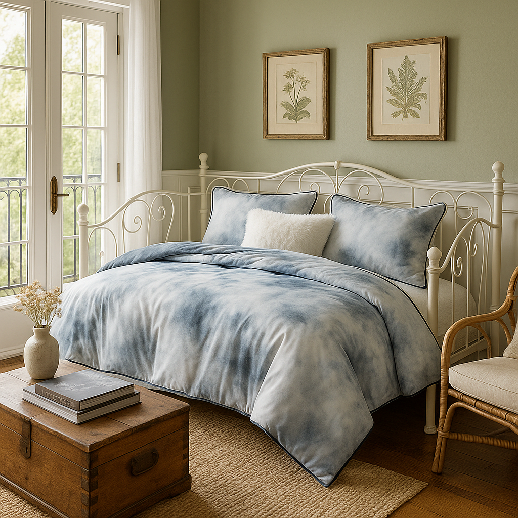 Cassiopeia Watercolor Tie Dye Comforter Set