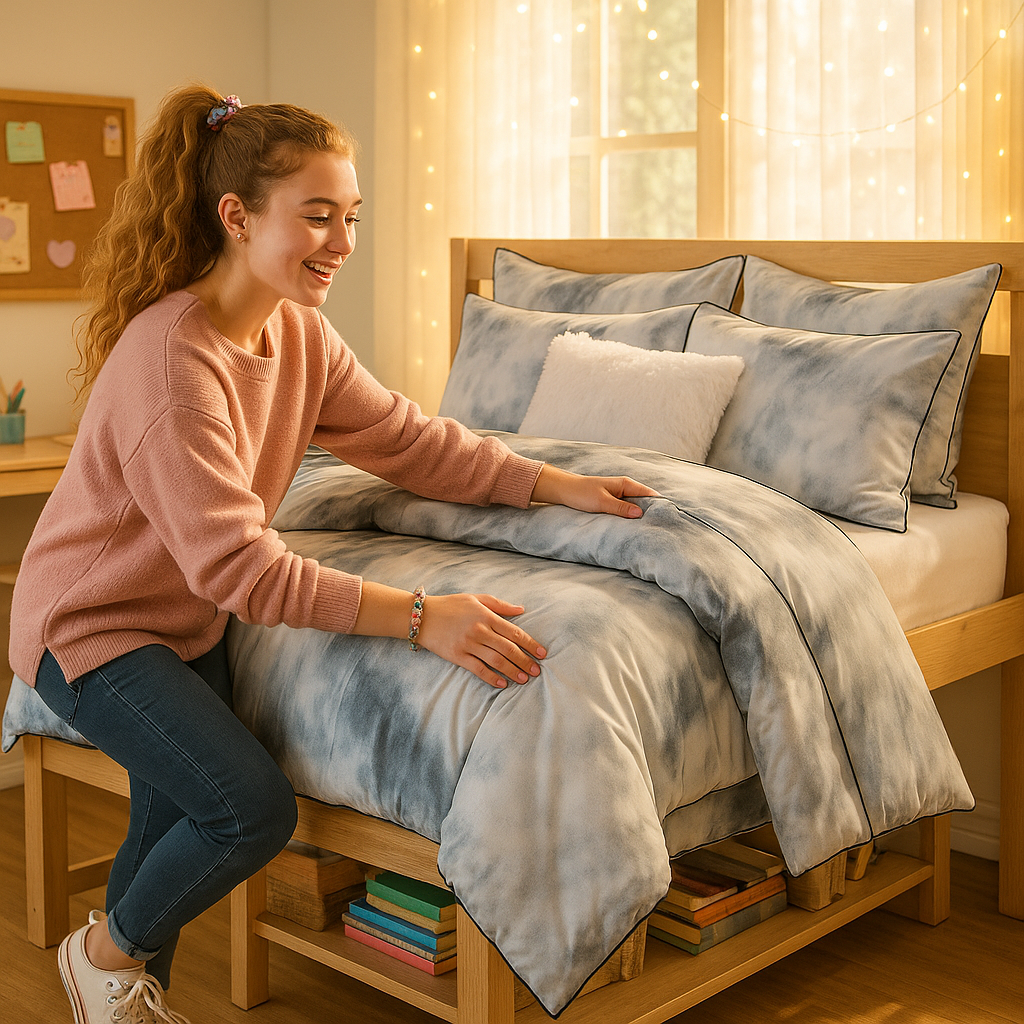 Cassiopeia Watercolor Tie Dye Comforter Set