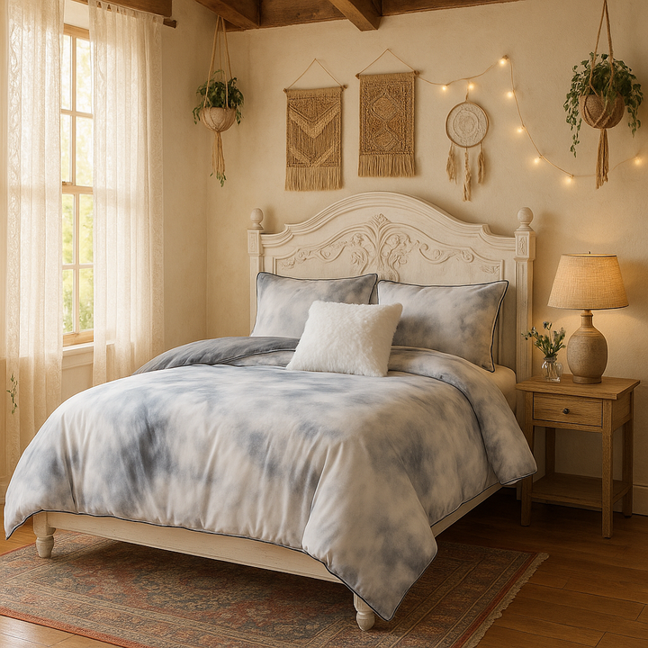 Cassiopeia Watercolor Tie Dye Comforter Set