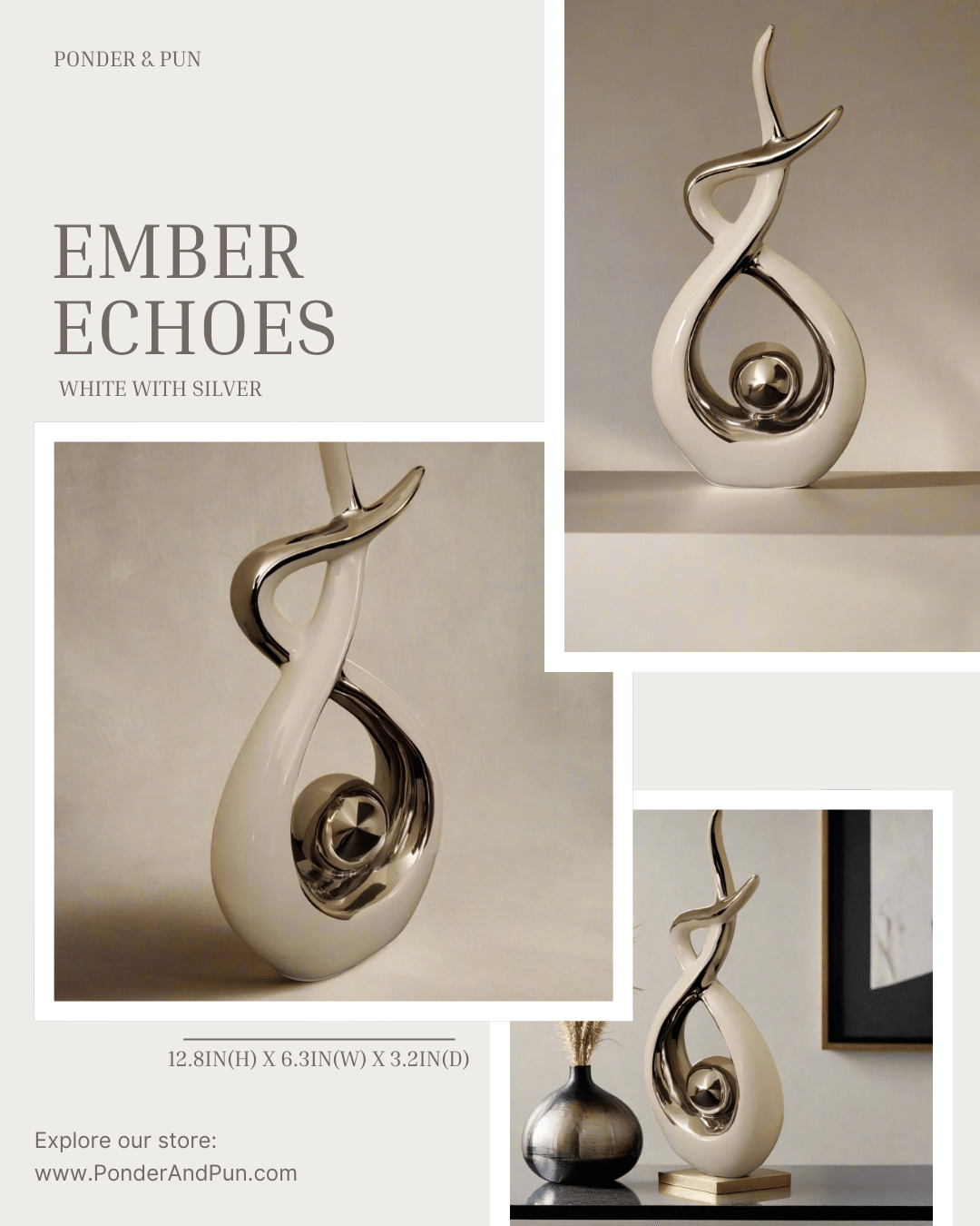 Ceramic Home Decor Sculpture