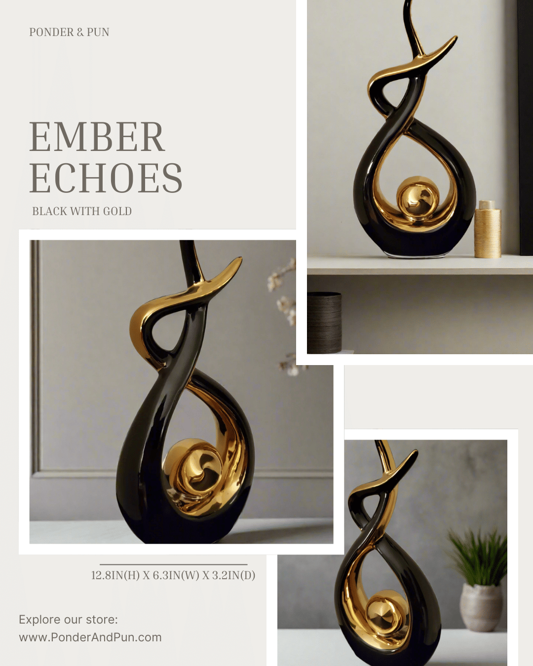 Ceramic Home Decor Sculpture