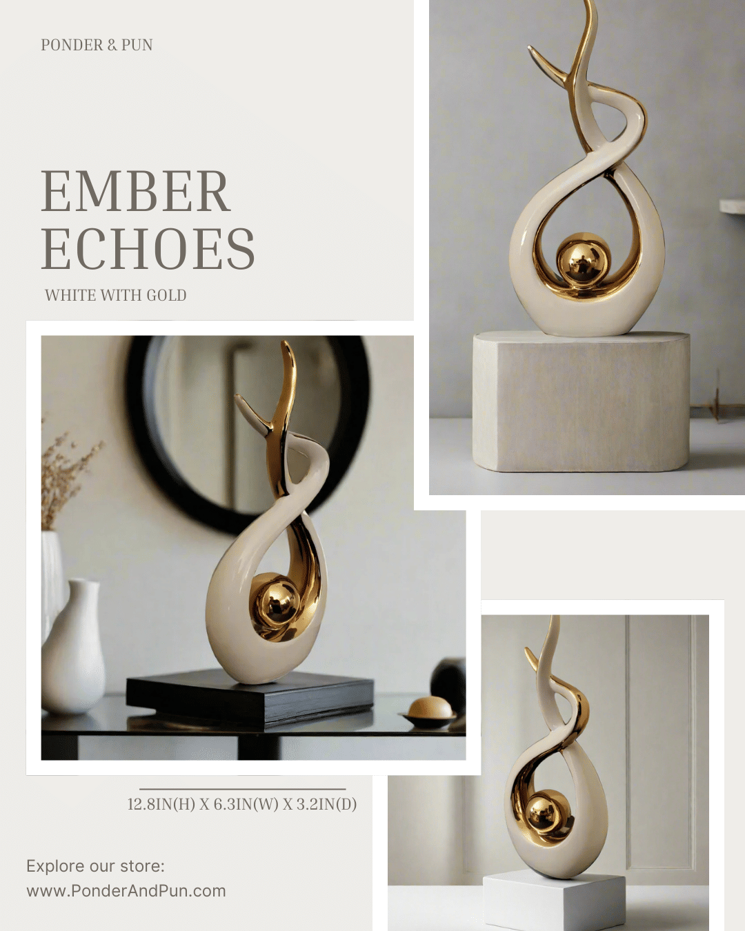 Ceramic Home Decor Sculpture