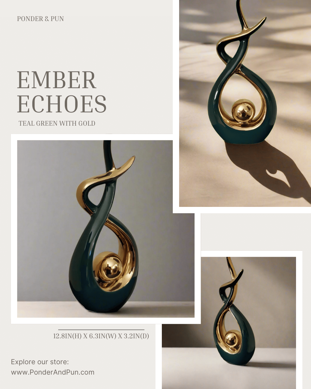 Ceramic Home Decor Sculpture