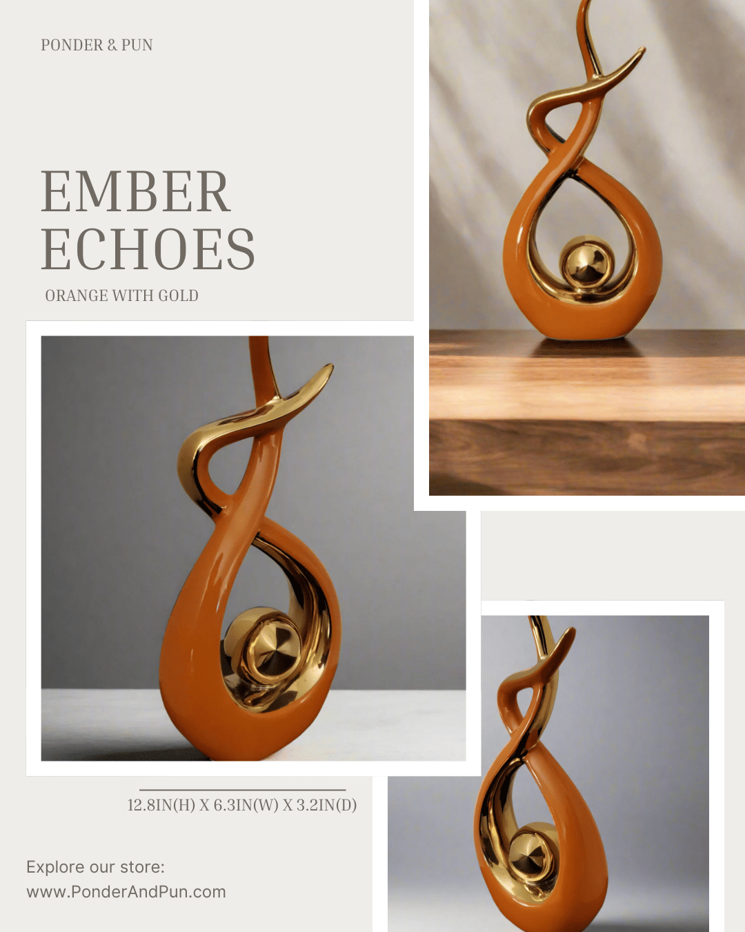 Ceramic Home Decor Sculpture