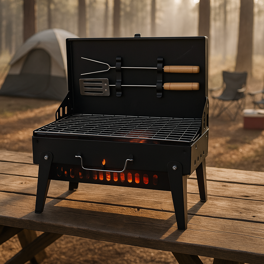 Charcoal Grill Collapsible Iron