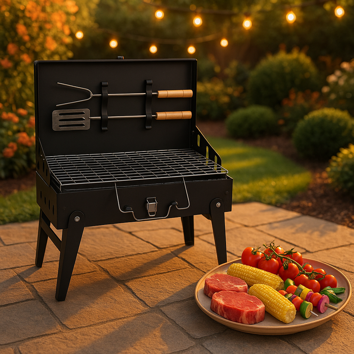 Charcoal Grill Collapsible Iron