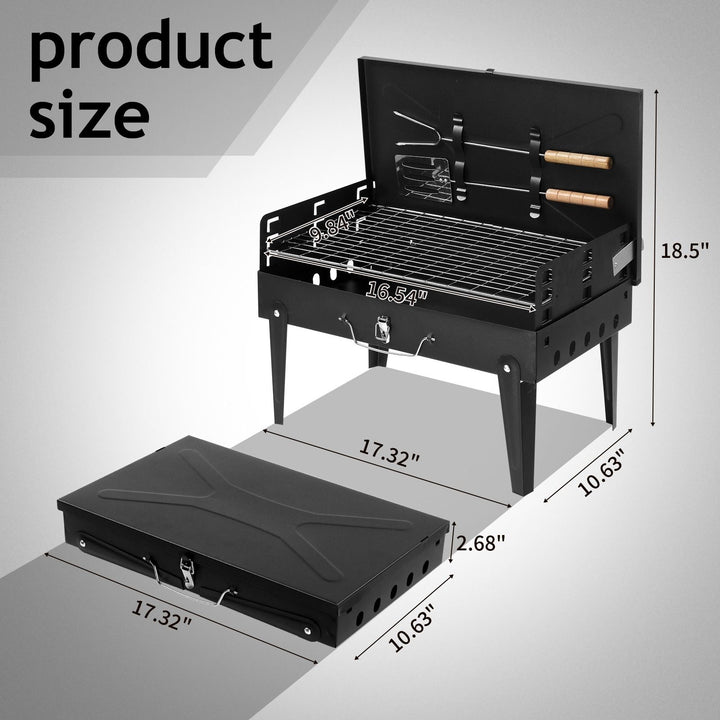 Charcoal Grill Collapsible Iron