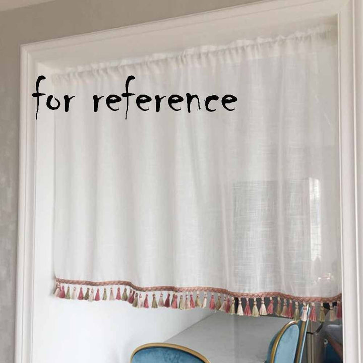 Charming White Café Curtain