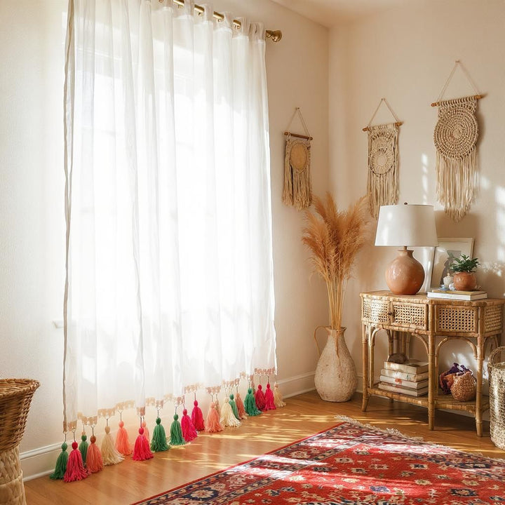 Charming White Café Curtain