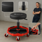 330 lbs Pneumatic Rolling Mechanic Stool – Adjustable Padded Garage Shop Chair | Trufairs