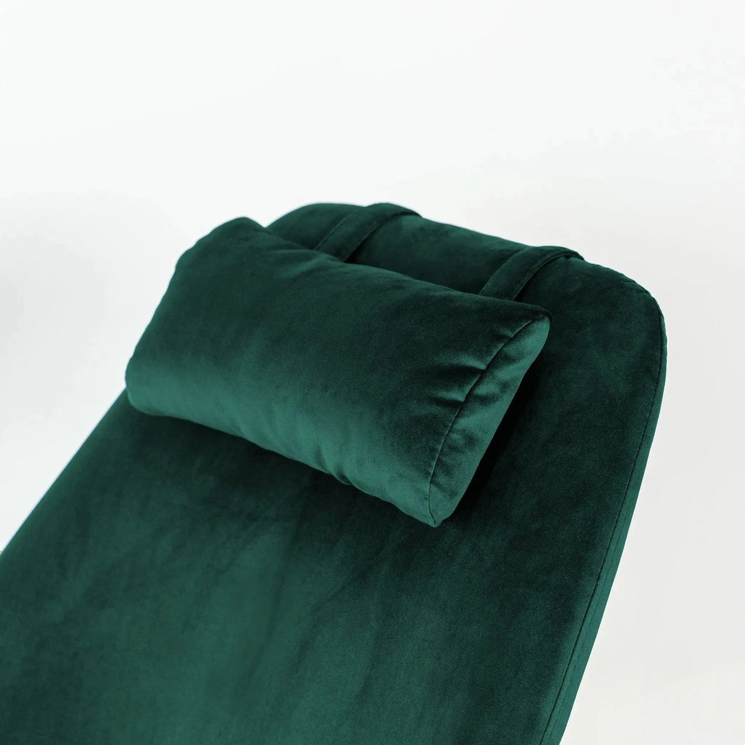 Chelsea Velvet Rocking Chair Green