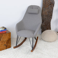 Chloe Mid Century Modern Rocker Livingroom And Bedroom Chair