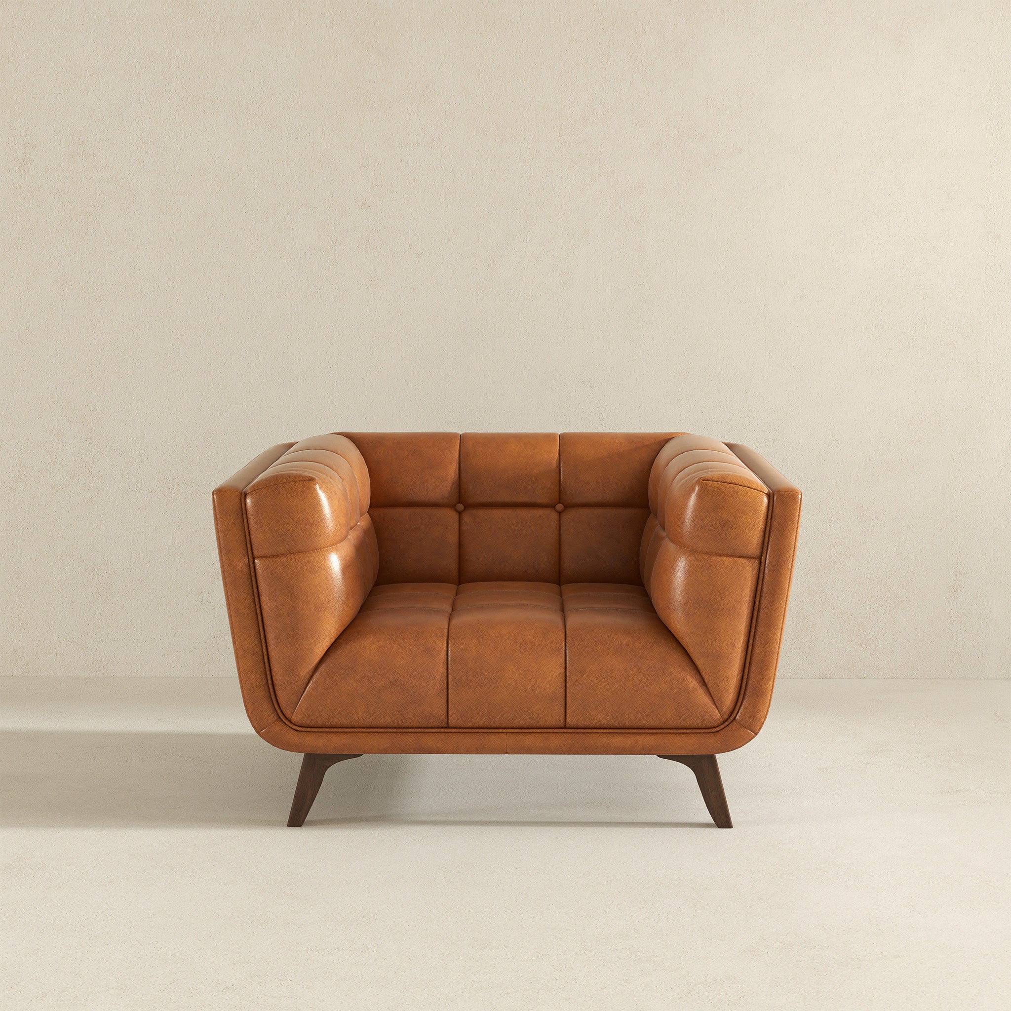 Cognac Leather Addison Lounge Chair