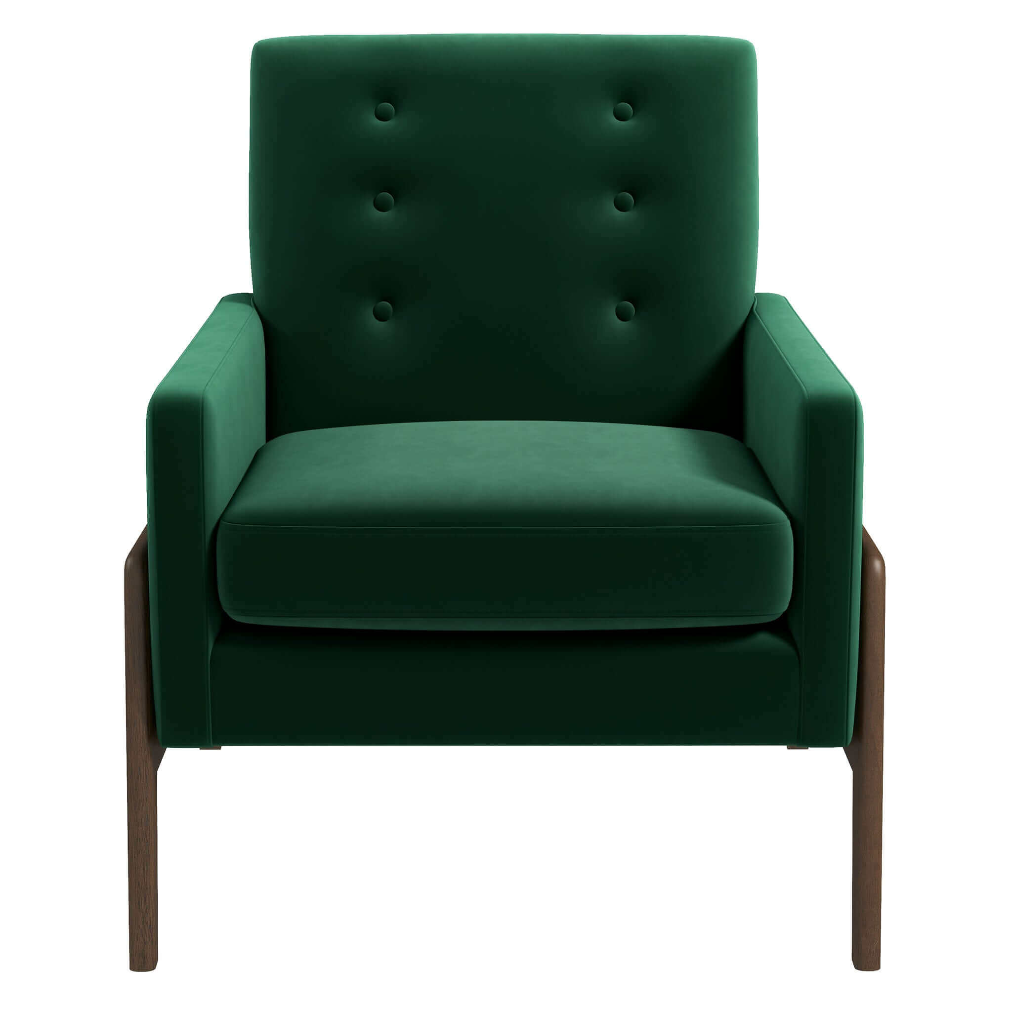 Cole Solid Wood  Velvet Lounge Chair