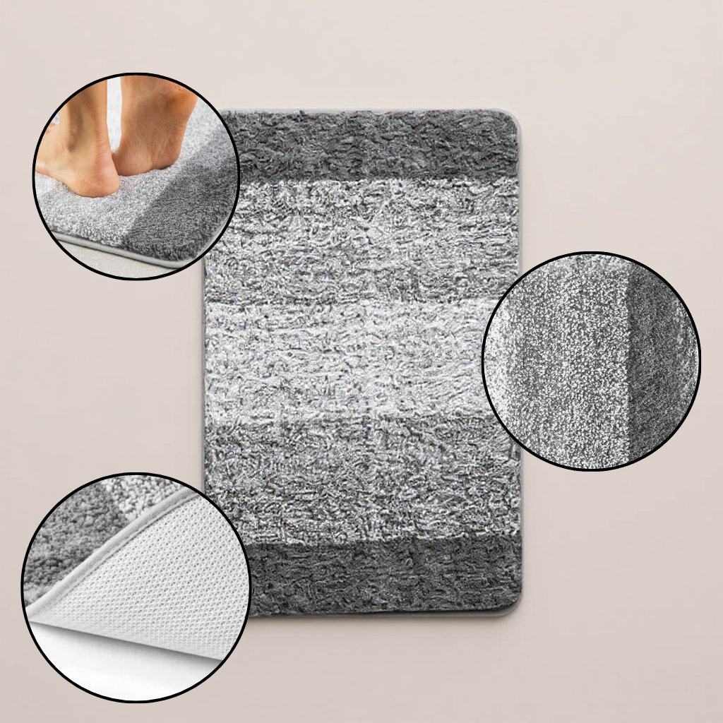 Quick Dry Bathroom Comfort Mat – XL Absorbent Non-Slip Rug | Machine Washable Bath Carpet | Trufairs