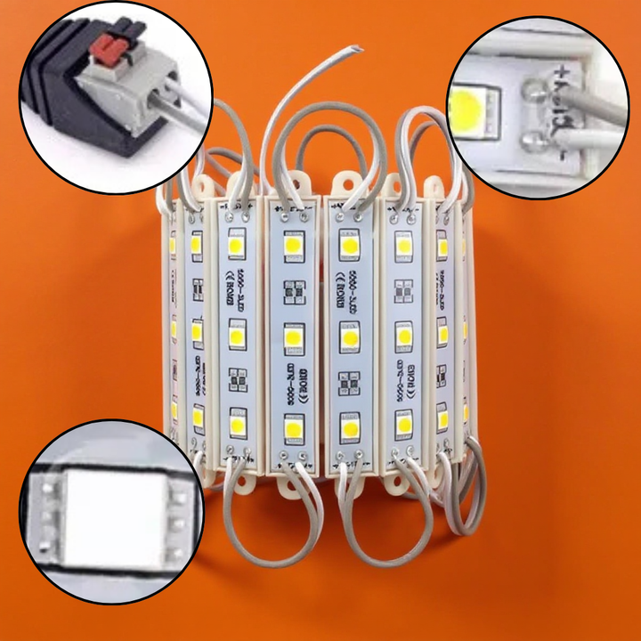 Super Bright IP65 Waterproof 5050 SMD Module Light Strip – DC 12V Commercial Sign & Task Lighting | Trufairs