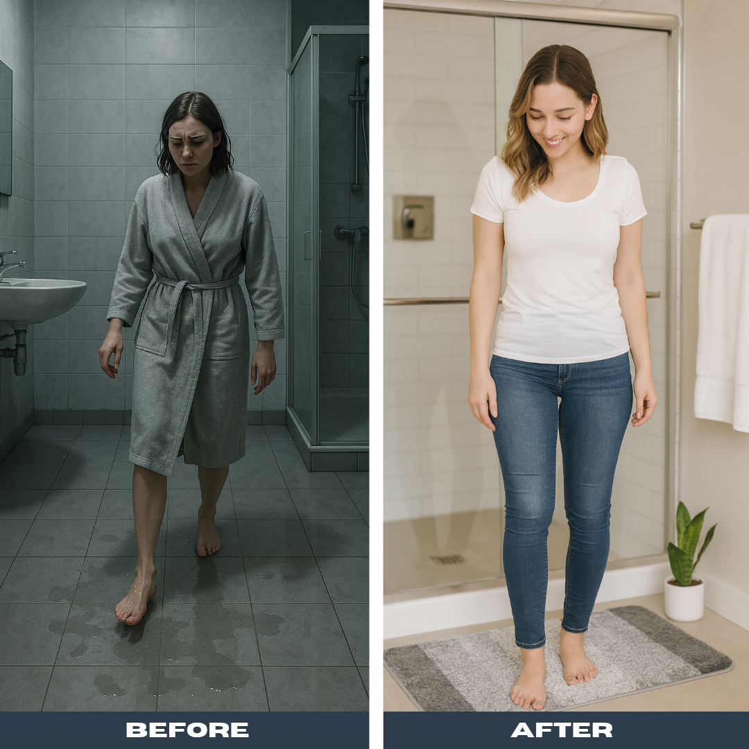 Quick Dry Bathroom Comfort Mat – XL Absorbent Non-Slip Rug | Machine Washable Bath Carpet | Trufairs