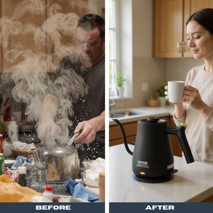 QuickBrew Gooseneck Kettle – 1L Rapid-Heat Stainless Pour Over | Coffee & Tea | Trufairs