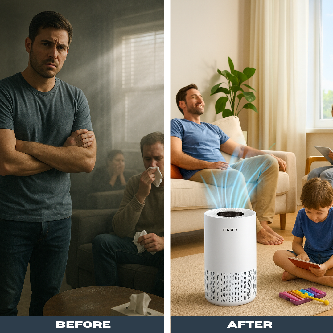 Large Room HEPA Air Purifier – 1300ft² Coverage with 3-Stage Filtration | Smart Air Cleaner Machine | Trufairs