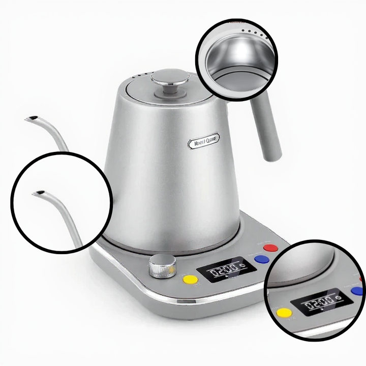 PureFlow Smart Kettle – 0.8L LCD Temp Control Gooseneck | Quick Boil Coffee & Tea | Trufairs
