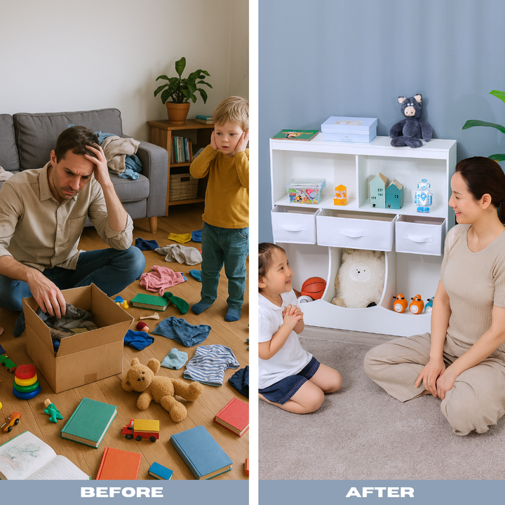 Kid’s Multi-Cubby Organizer – Tidy Storage for Playrooms & Bedrooms | Toy Cabinet | Trufairs