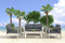 Cosmopolitan Sofa Dark Gray – Sleek Modern Outdoor Comfort | Sofa | Trufairs