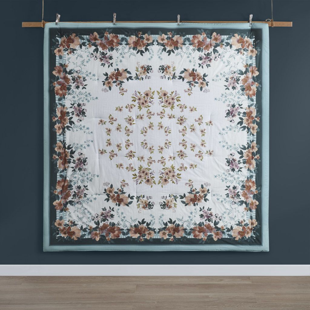 Cotton Floral Comforter Set