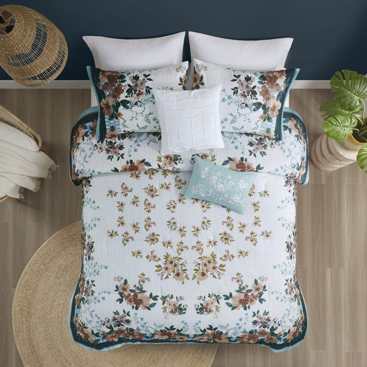 Cotton Floral Comforter Set