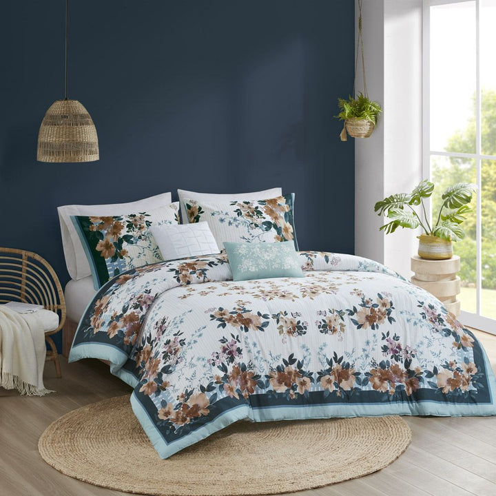 Cotton Floral Comforter Set