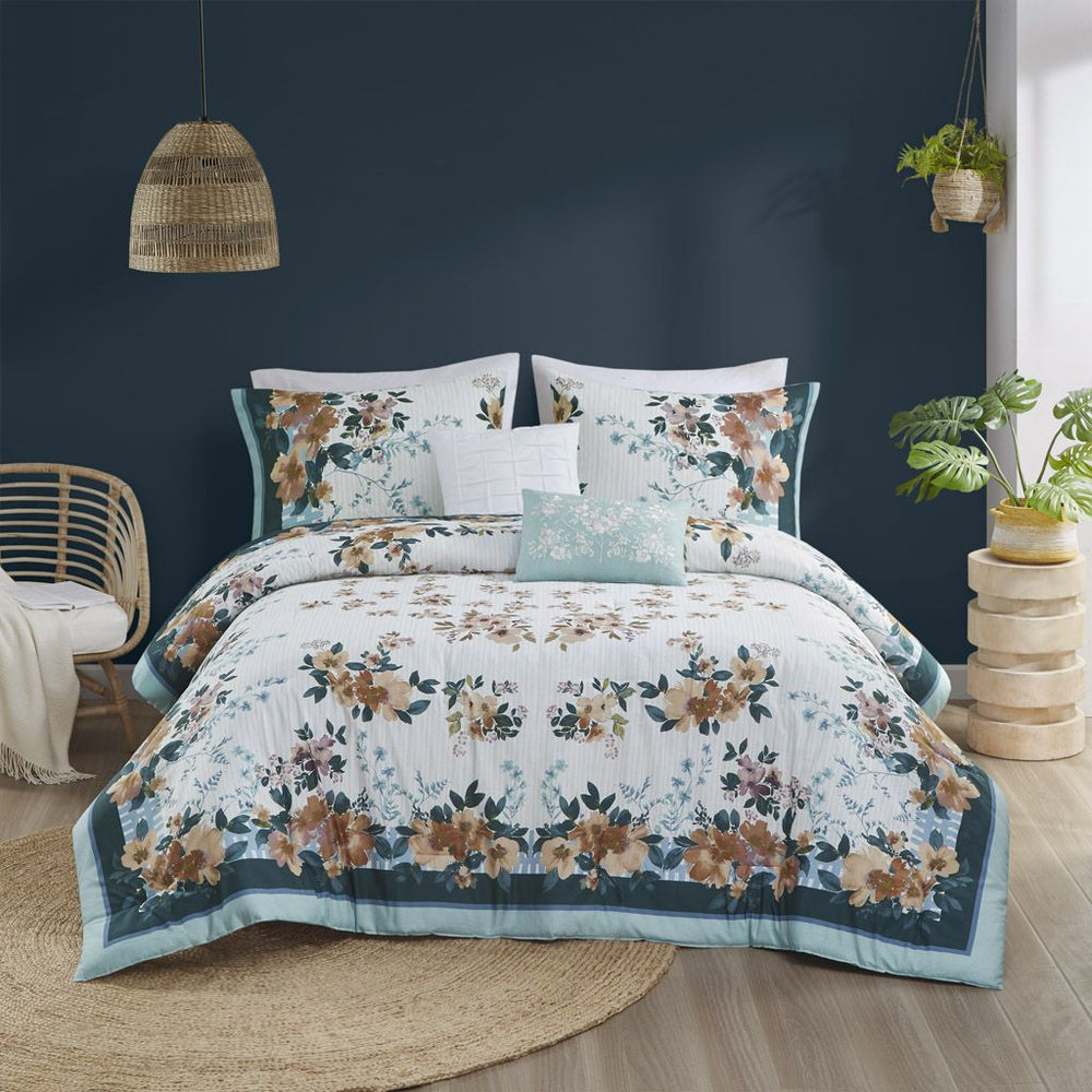 Cotton Floral Comforter Set