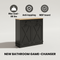 HOMCOM Tilt Out Laundry Hamper Cabinet, Bathroom Storage Cabinet with 2 Removable Baskets and 2 Drawers, Black