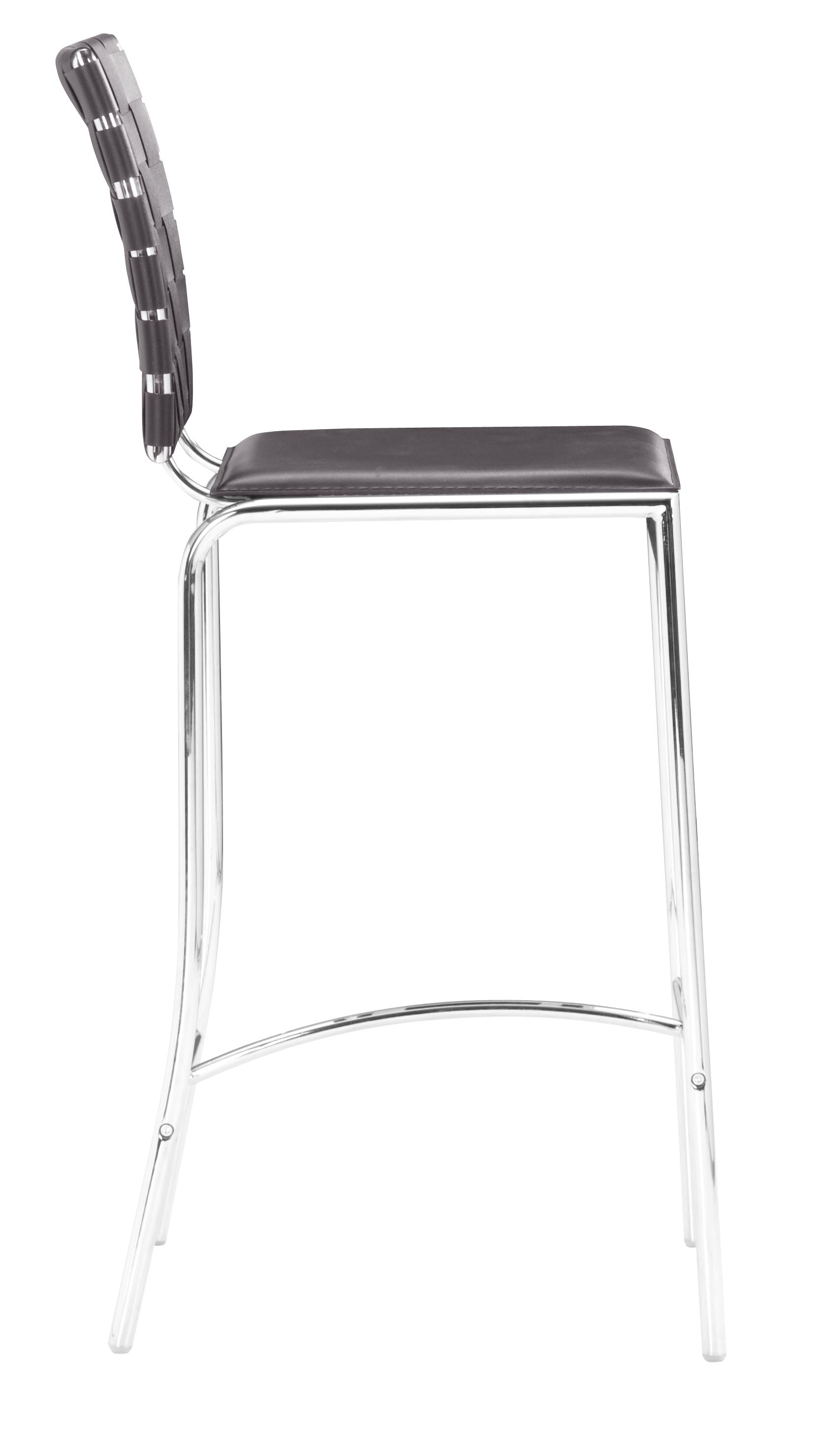 Criss Cross Counter Stool Espresso