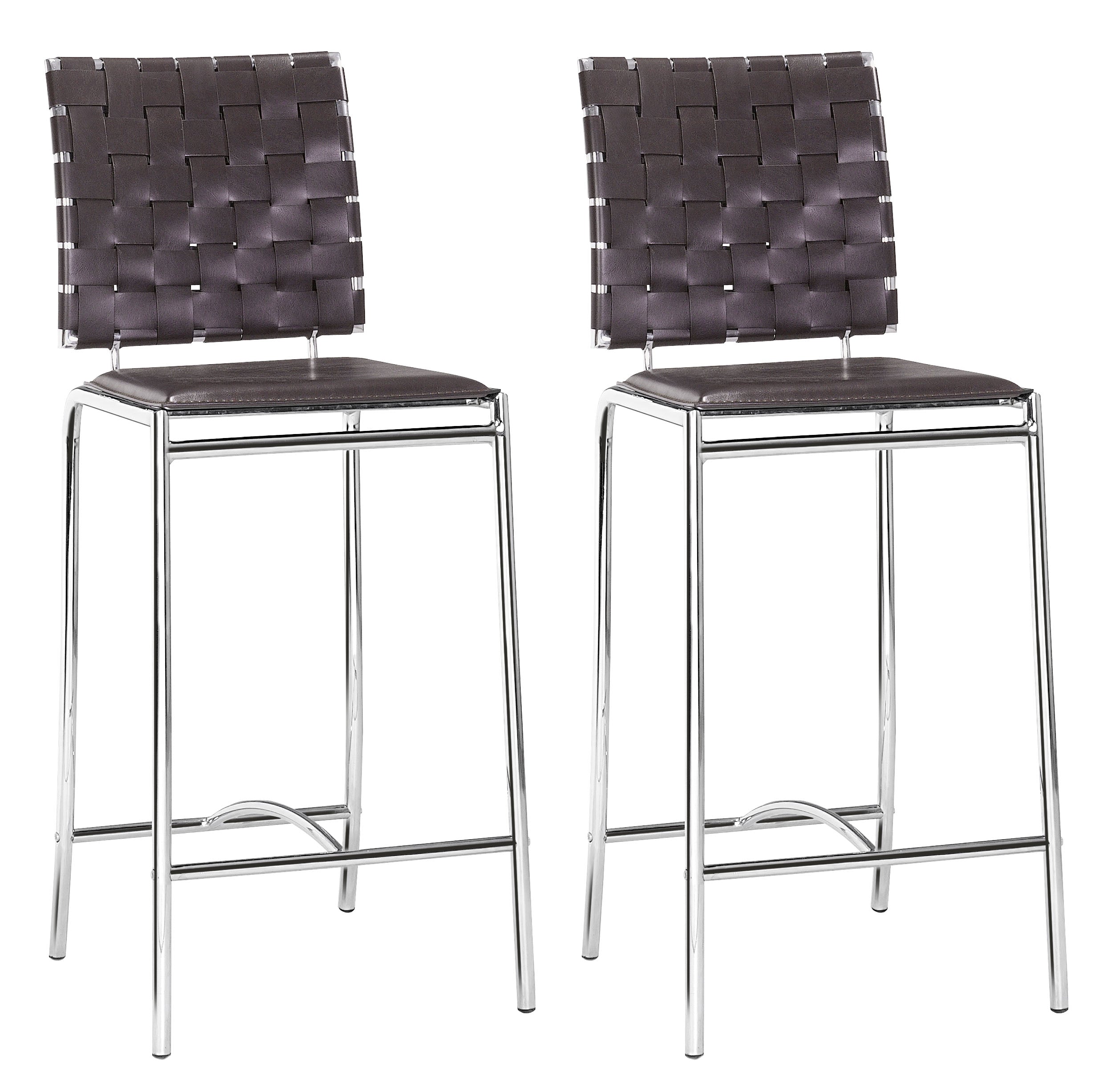 Criss Cross Counter Stool Espresso