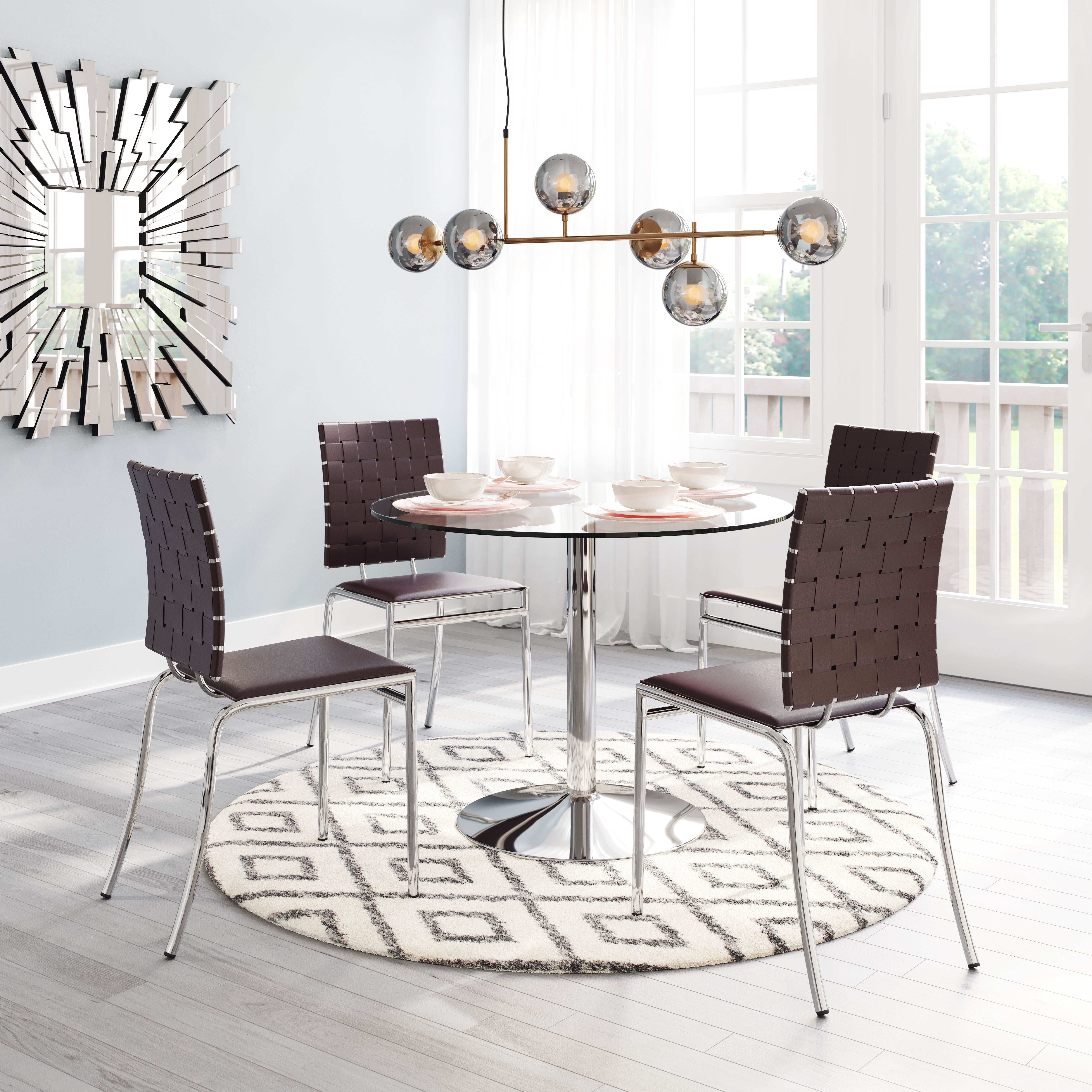 Criss Cross Dining Chair Espresso