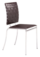 Criss Cross Dining Chair Espresso