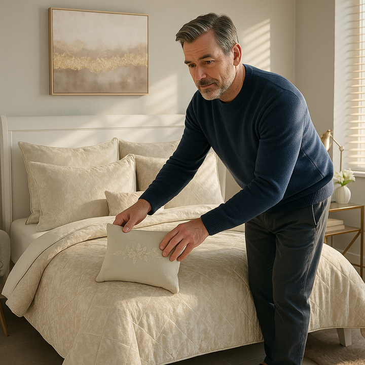 Crushed Velvet Comforter Set