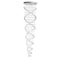 Crystal Chandelier Double Helix 7 Light, 73" Hanging Length