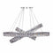 Crystal Elegance LED Chandelier  3 Ovals