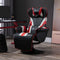 Vinsetto Gaming Chair, Racing Style Recliner, Lumbar Support, Footrest, Cup Holder, Black White Red