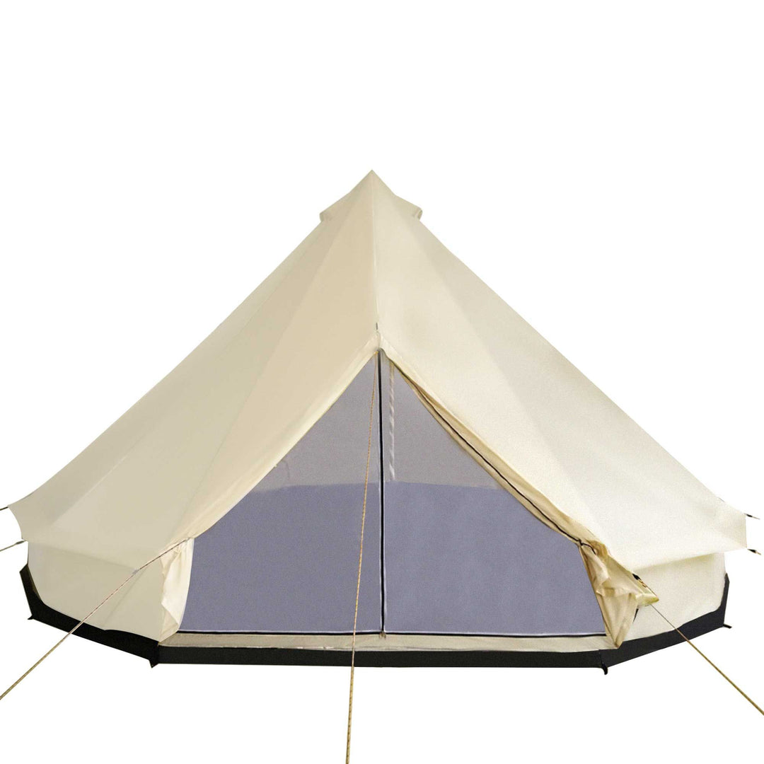 Outsunny 16.5' Large Family Tent 10 Persons Waterproof Teepee Bell Tents Hunting Camp Huge Four Season