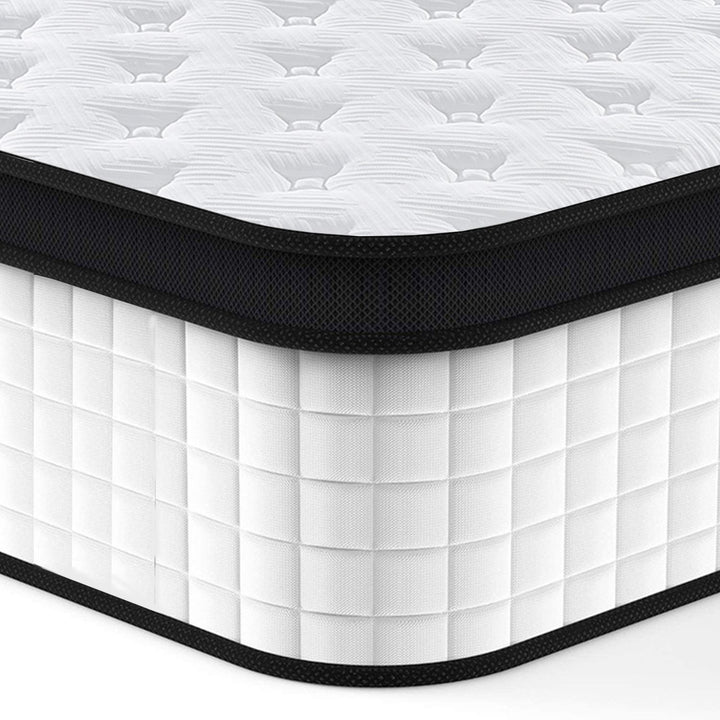 12 Inch Twin XL Breathable Cool Cover Certipur-US Memory Foam Individual Pocket Spring Hybrid Mattress