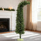 6ft Whimsical Pencil Christmas Tree, Bendable Artificial Christmas Tree with 400 Branch Tips and Metal Base, Green