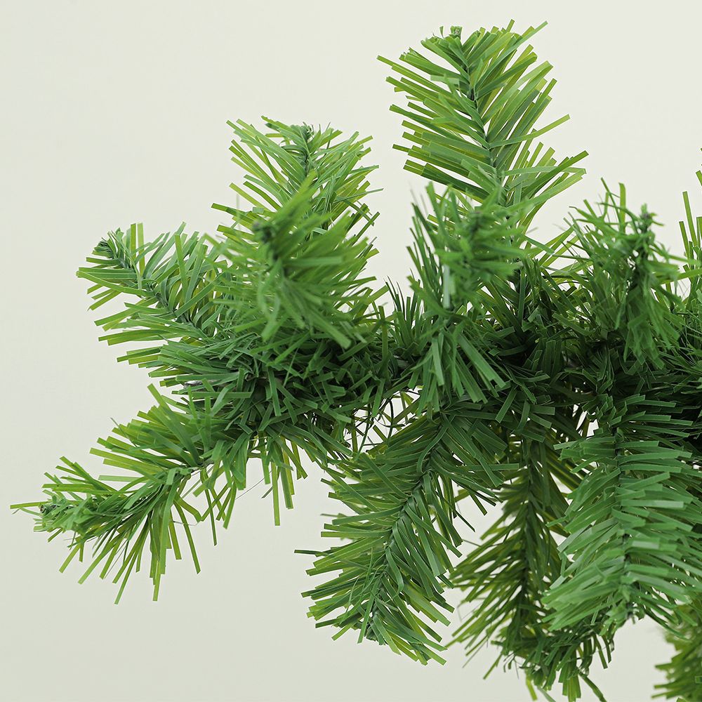 6ft Whimsical Pencil Christmas Tree, Bendable Artificial Christmas Tree with 400 Branch Tips and Metal Base, Green