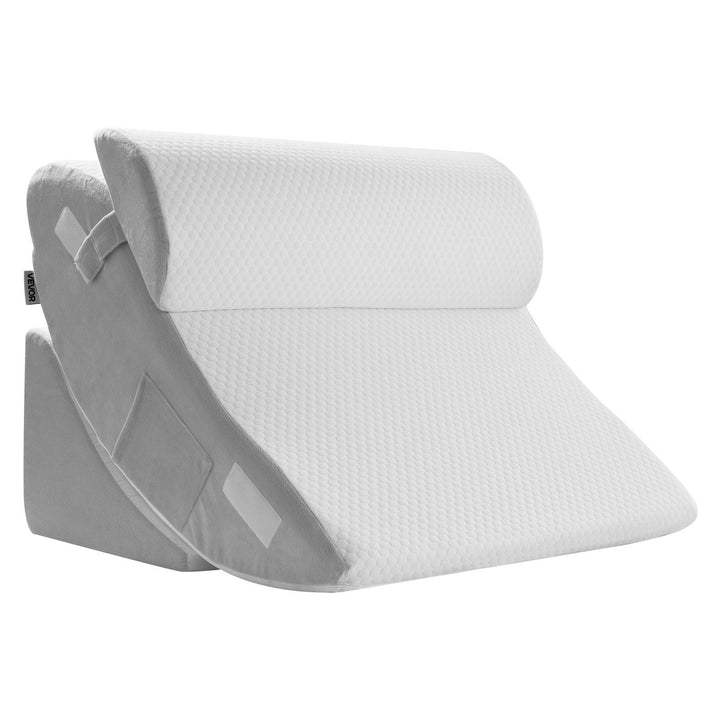 Orthopedic Bed Wedge Pillow 4 Pcs Adjustable for Back Leg Neck GERD Sleep